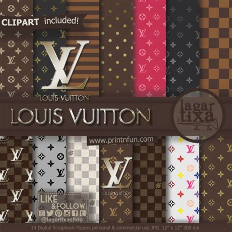 louis vuitton scrapbook paper